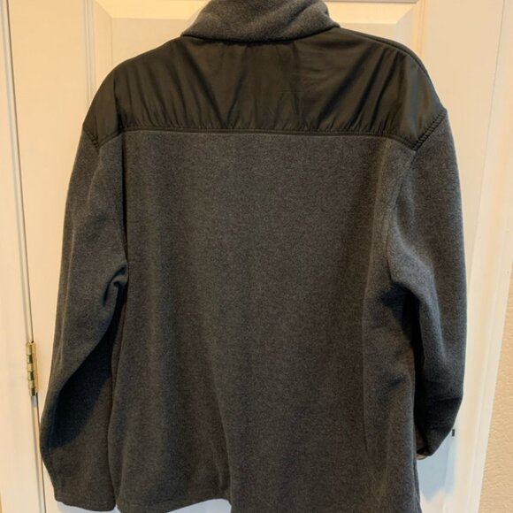 New Balance Black Gray Polar Fleece Zip up Jacket Men's Size XL - Picture 5 of 5
